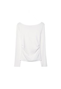 WITH GATHERING  - Maglietta a manica lunga - white