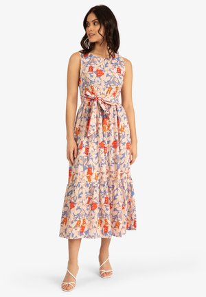 Robe de jour - blau rot creme
