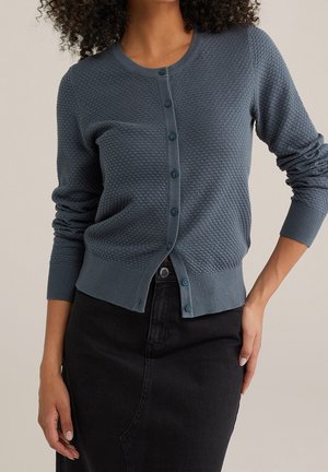Cardigan - mottled light blue