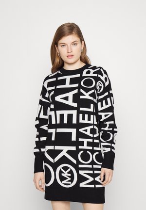 MODERN NEWSTYPE DRESS - Abito in maglia - black/ white