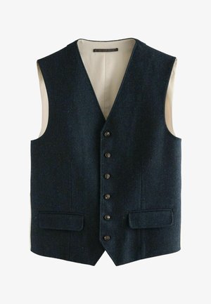 Next, REGULAR FIT - HERRINGBONE - Chaleco - navy blue