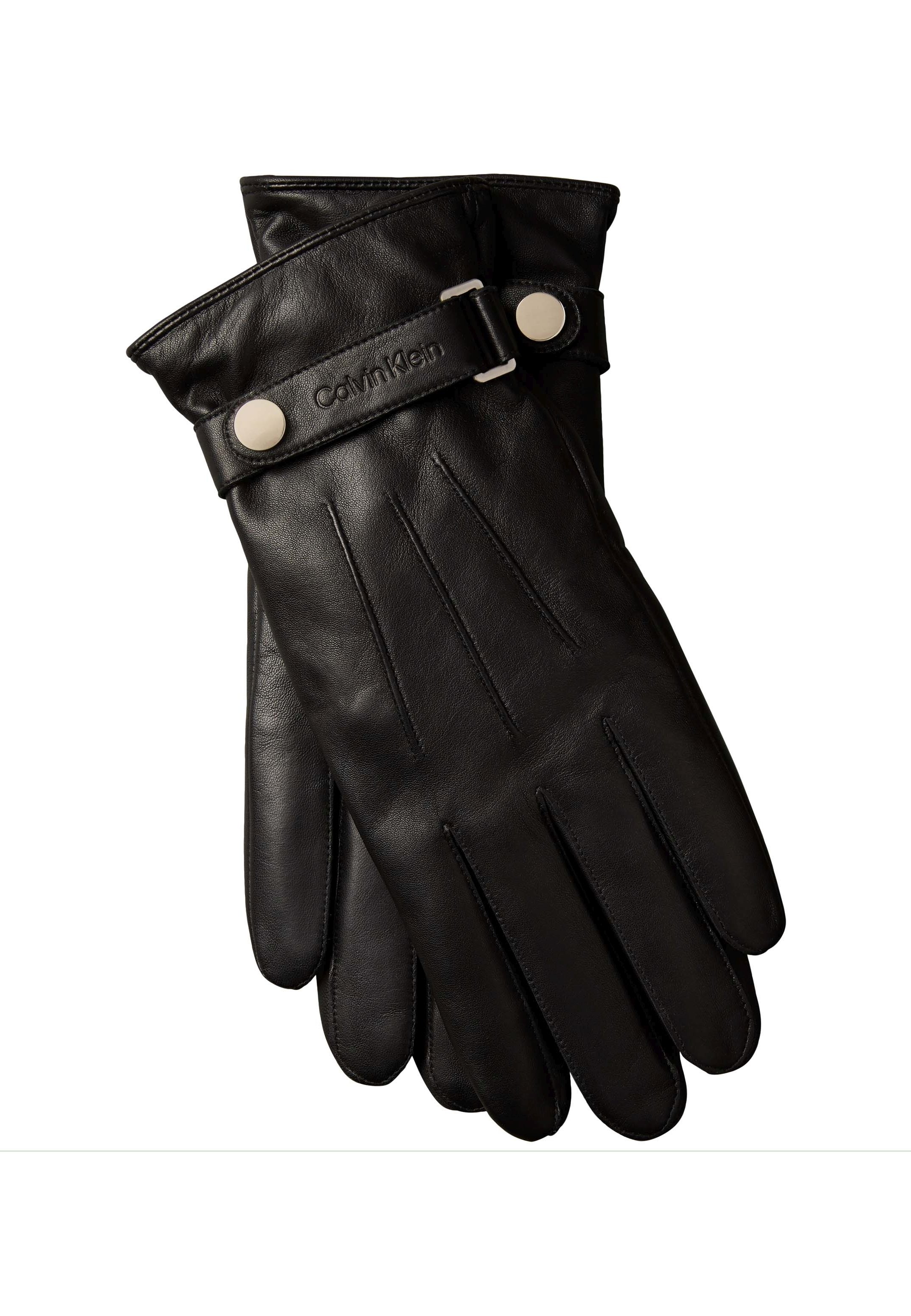 COACH SCULPTED C TECH - Gloves - black - Zalando