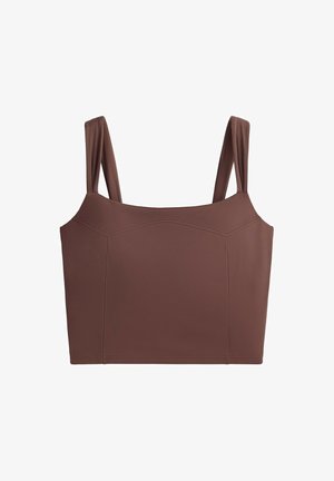 OYSHO, COMFORTLUX SEAM DETAIL TANK TOP - Débardeur - cocoa