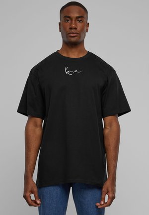 SMALL SIGNATURE LOGO - Camiseta estampada - black