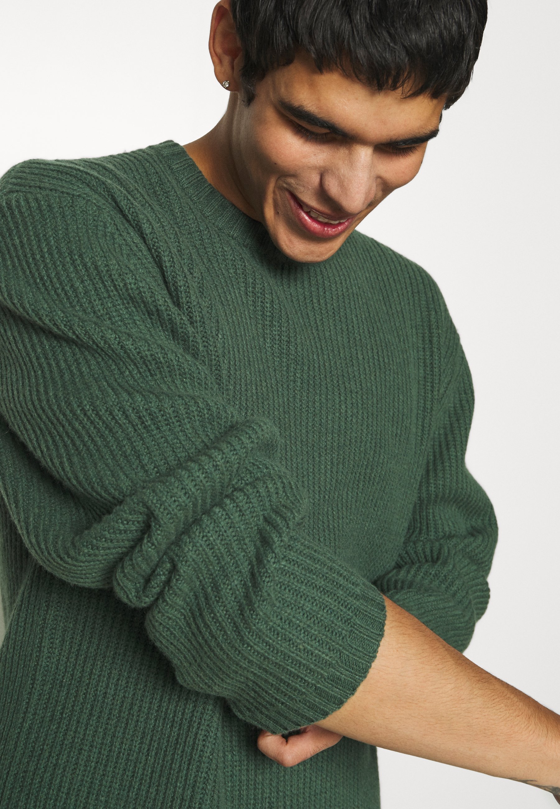 BATTERY CREWNECK - Jumper - pineneedle 
