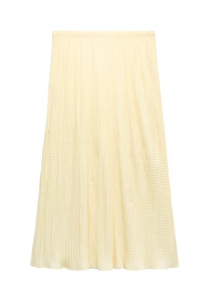 Marks & Spencer, TEXTURED - A-snit nederdel - soft yellow