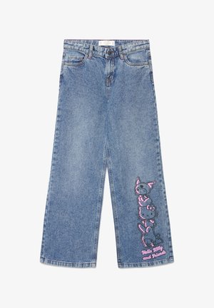 Calliope, JEAN CON STAMPA - Jean boyfriend - blu denim medio