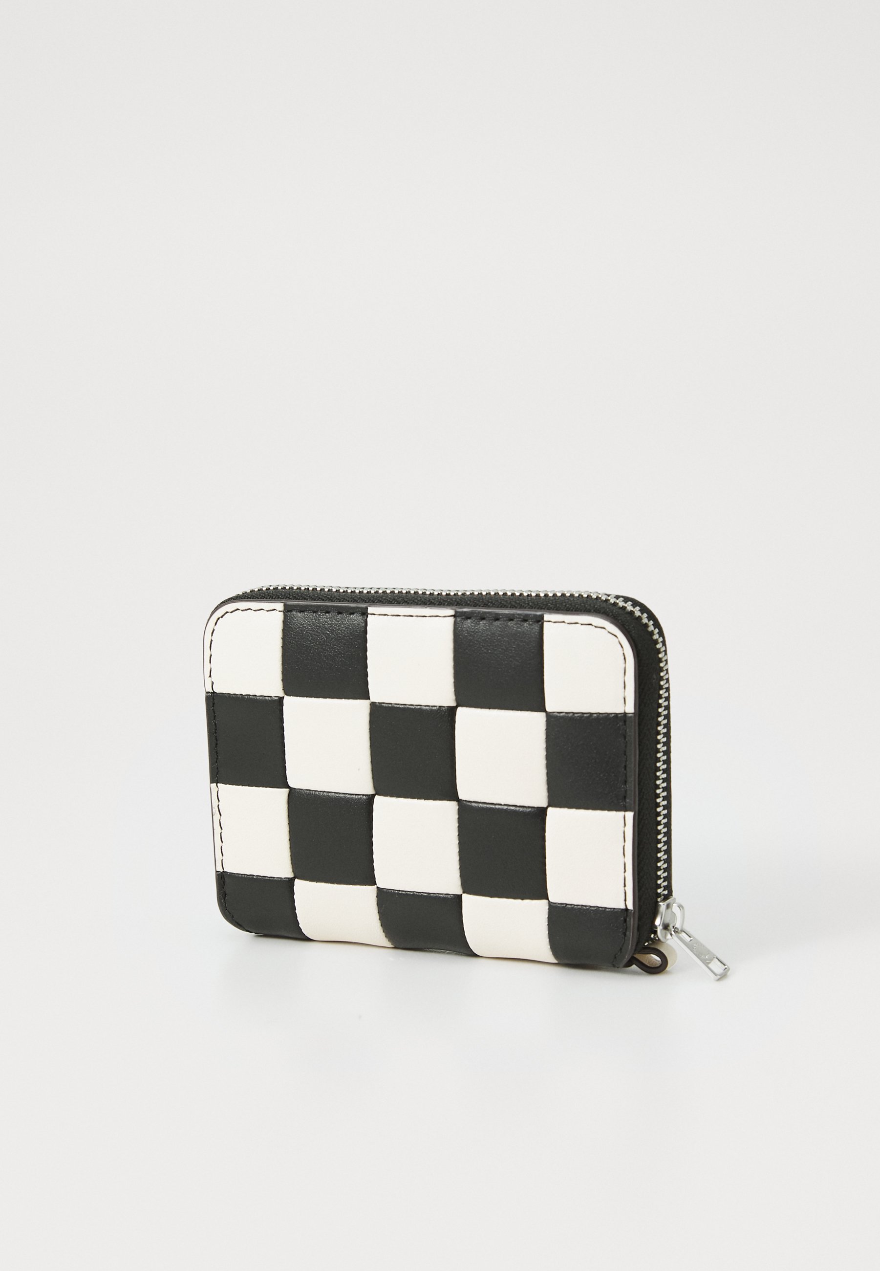 COACH COACHTOPIA UPCRAFTED CHECKERBOARD ZIP AROUND WALLET