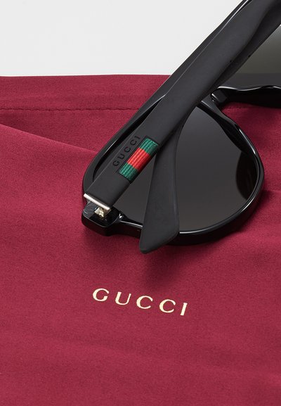 Gucci Solbriller - black/black/green