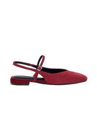 FLAT - Sarokpántos balerina cipők - red