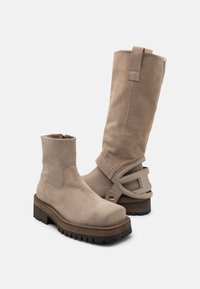 Diesel D-TEXAN 2IN1 CH - Cowboy és motoros csizmák - beige