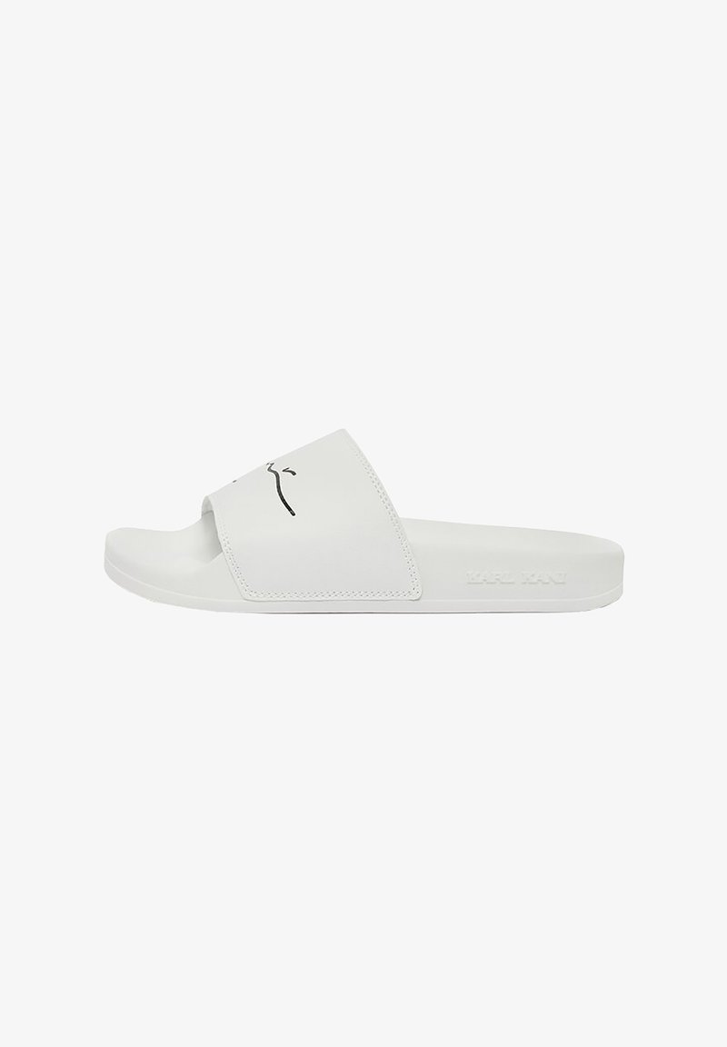 Karl Kani Sandales de bain - white black