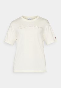 ICONS TONAL CREWNECK WITH LARGE LOGO - T-Shirt print - beige