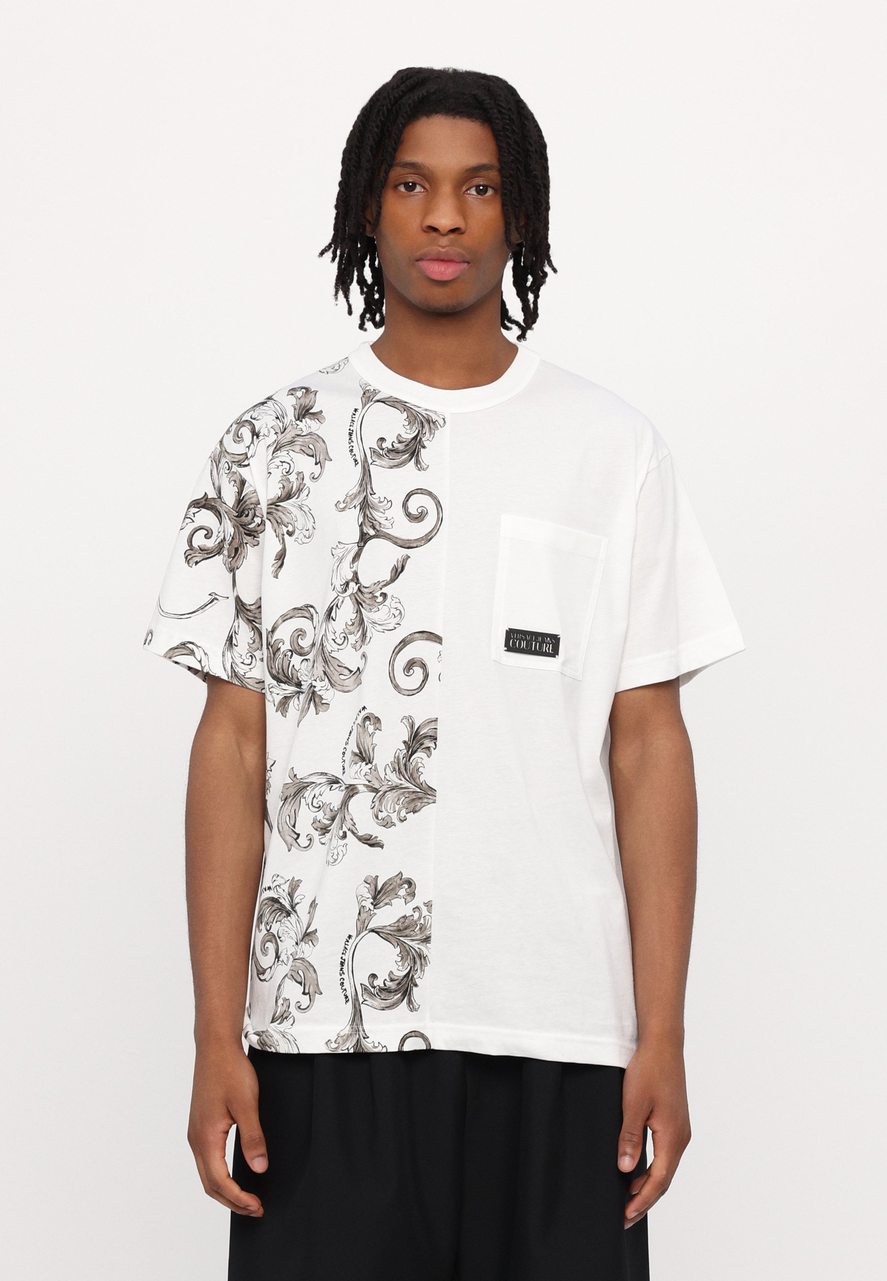 Versace Jeans Couture BAROCCO OUTLINE - Print T-shirt