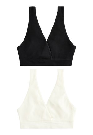 Next REGULAR FIT  2 PACK - Triangel BH - black cream