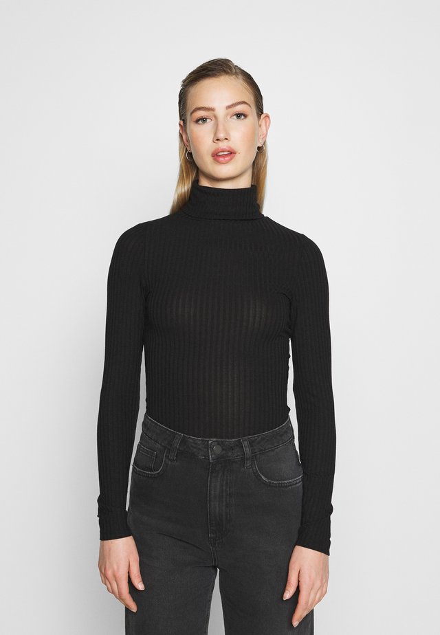 3 PACK WIDE ROLL NECK - Pullover - brown pattern