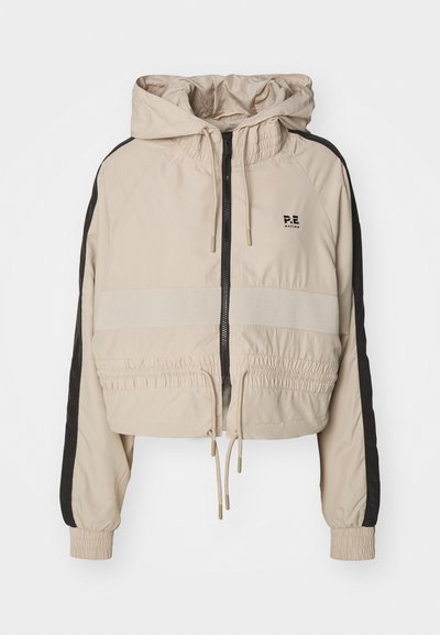 P.E Nation CROPPED - Waterproof jacket - sesame