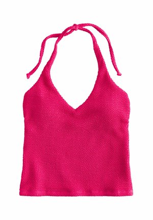 Next HALTERNECK TANKINI - Bikinio viršutinė dalis - raspberry pink crinkle