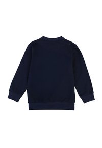 Felpa crewneck blu navy realizzata in tessuto morbido, con maniche lunghe, polsini a coste e una vestibilità comoda, senza loghi o motivi visibili.