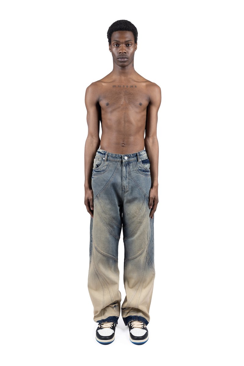 FAVELA Bootcut-farkut - wash blue