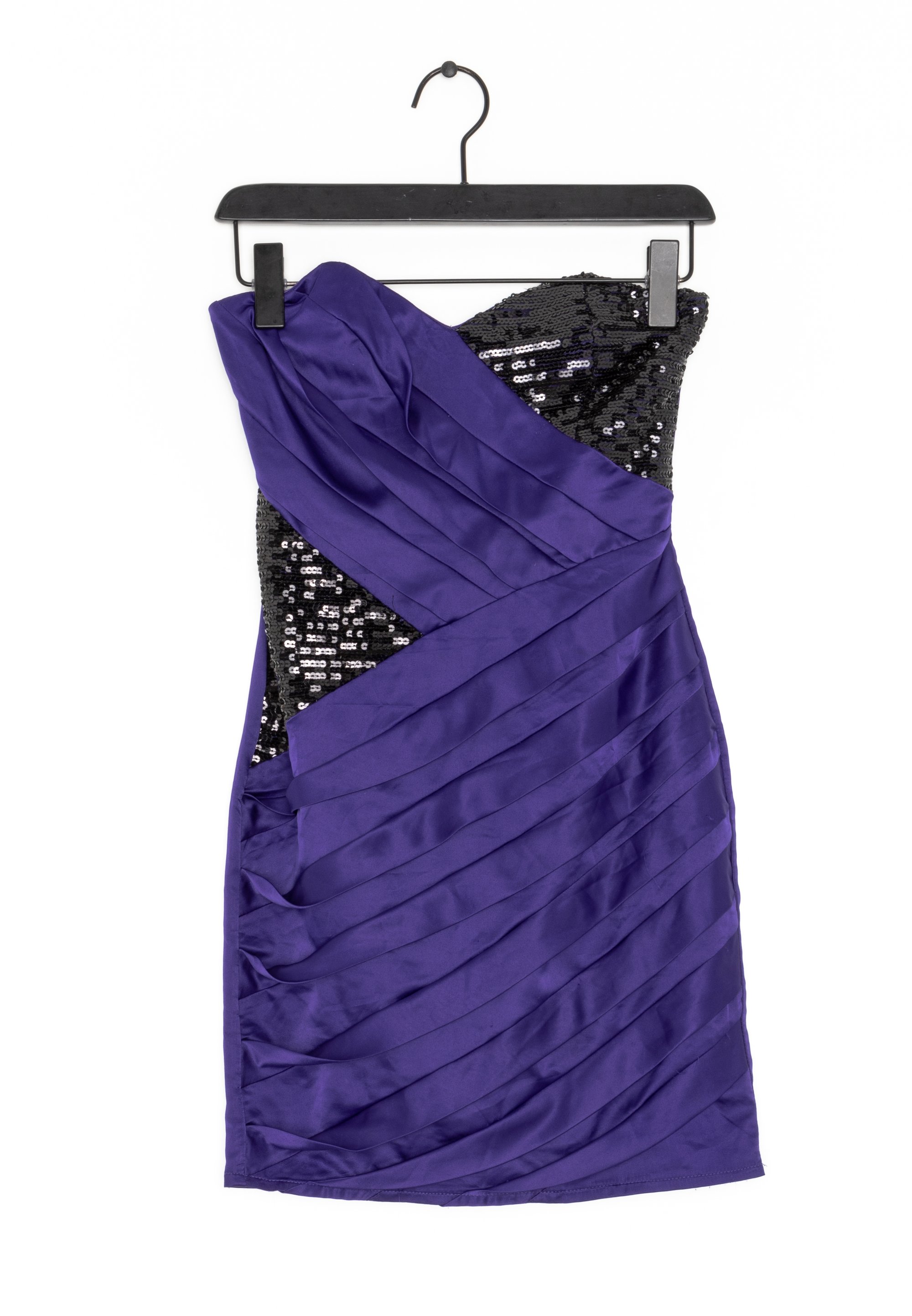 open lace back dress Sarah Navy Short Satin Dress w/ Tie Straps main image 1