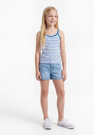 Urban Classics STRIPED - Top - white royal