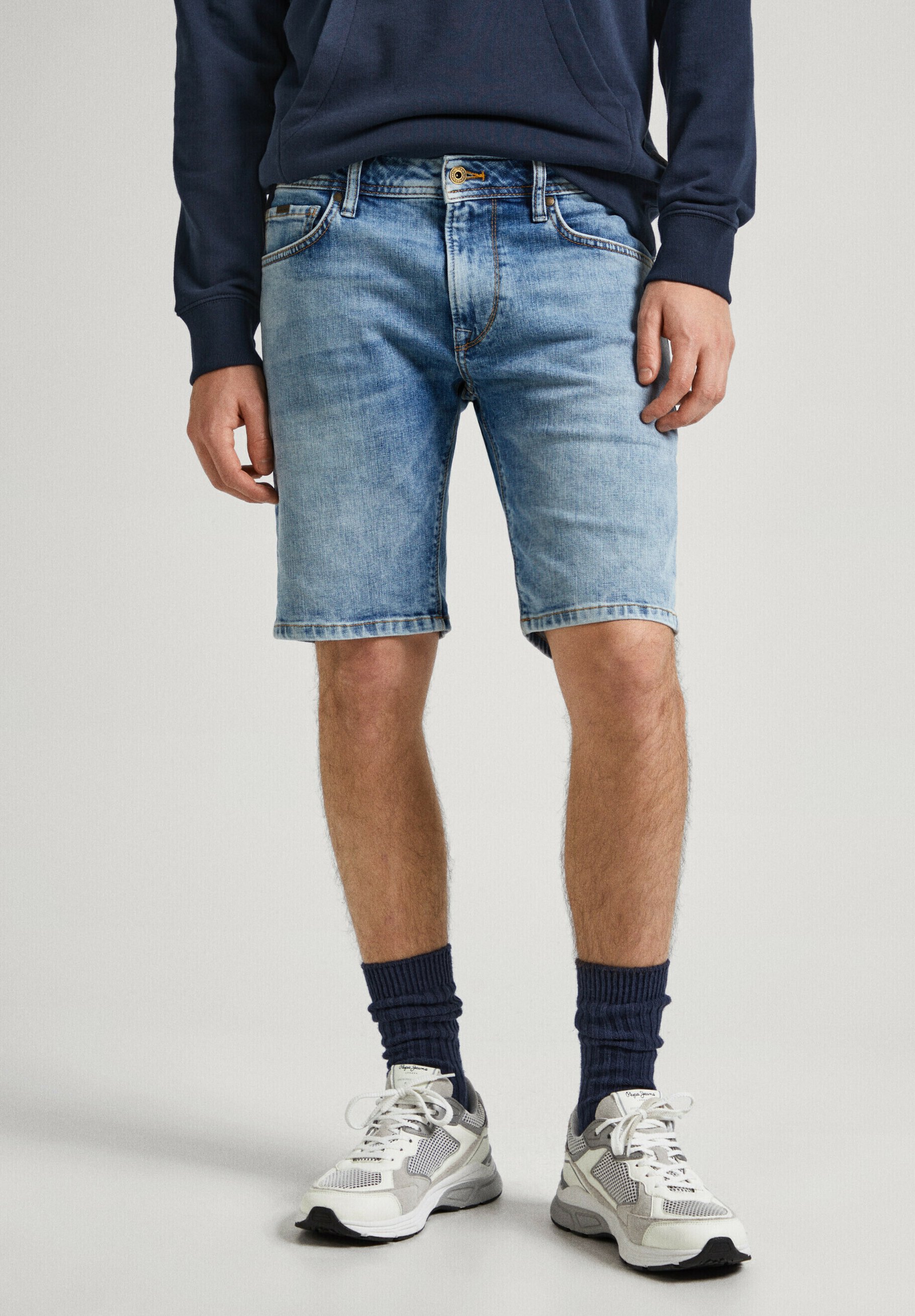 Short Jeans Bleu Taille Tulipane - Taille 40/42 (S) - Neuf Avec étiquettes - Coupe Compression