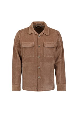 NO EXCESS, CORDUROY OVERSHIRT - Overhemd - light brown