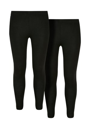 Urban Classics, 2-PACK - Legging (type pantalon) - black black