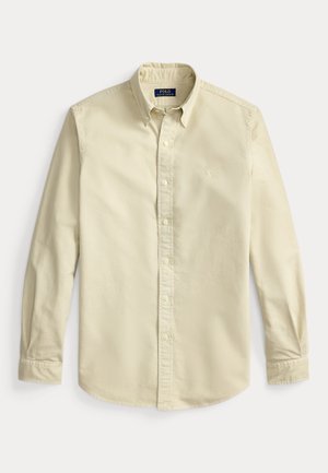 Polo Ralph Lauren, CUSTOM FIT GARMENT-DYED OXFORD SHIRT - Košeľa - classic stone