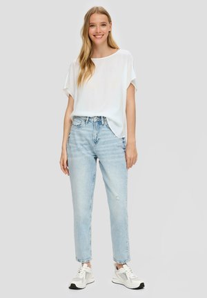 MIT VERLÄNGERTEM RÜCKENTEIL - Bluse - ecru