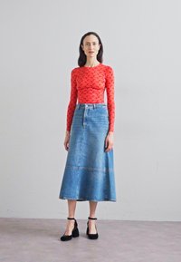 MARINE SERRE MOON CREWNECK - Langarmshirt - red