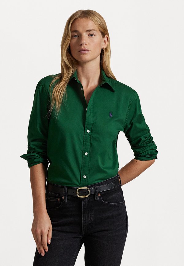 LONG SLEEVE BUTTON FRONT SHIRT - Button-down blouse - northwest pine