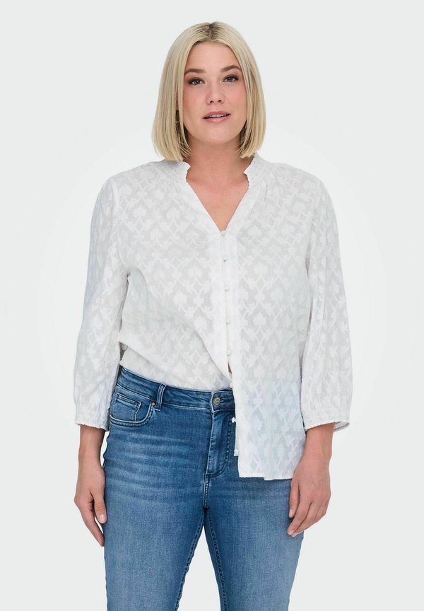 CARKAYANA - Hemdbluse - cloud dancer