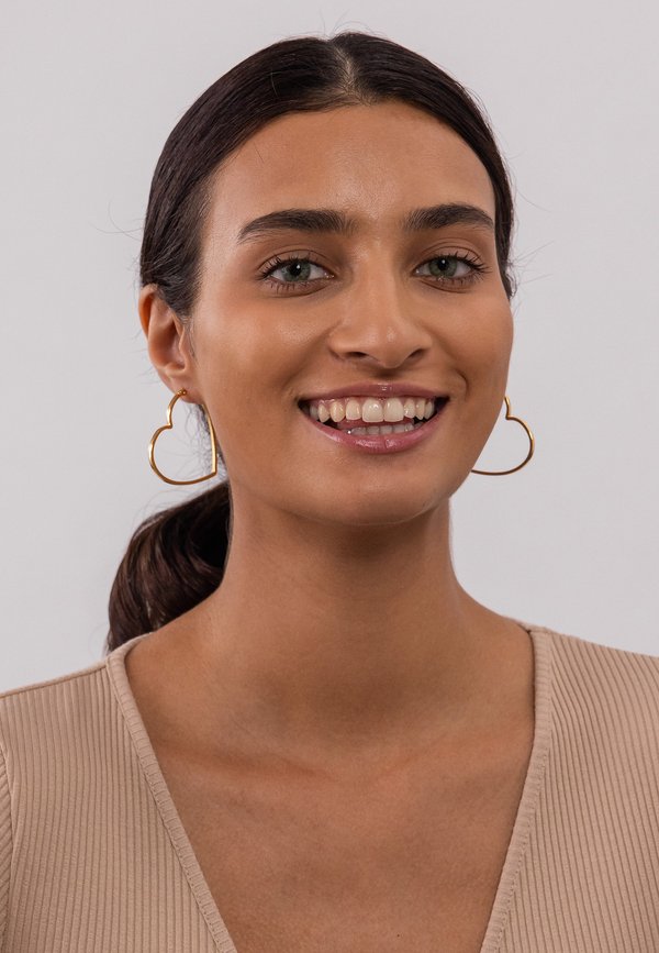 BIG LOVE - Ohrringe - goldfarben