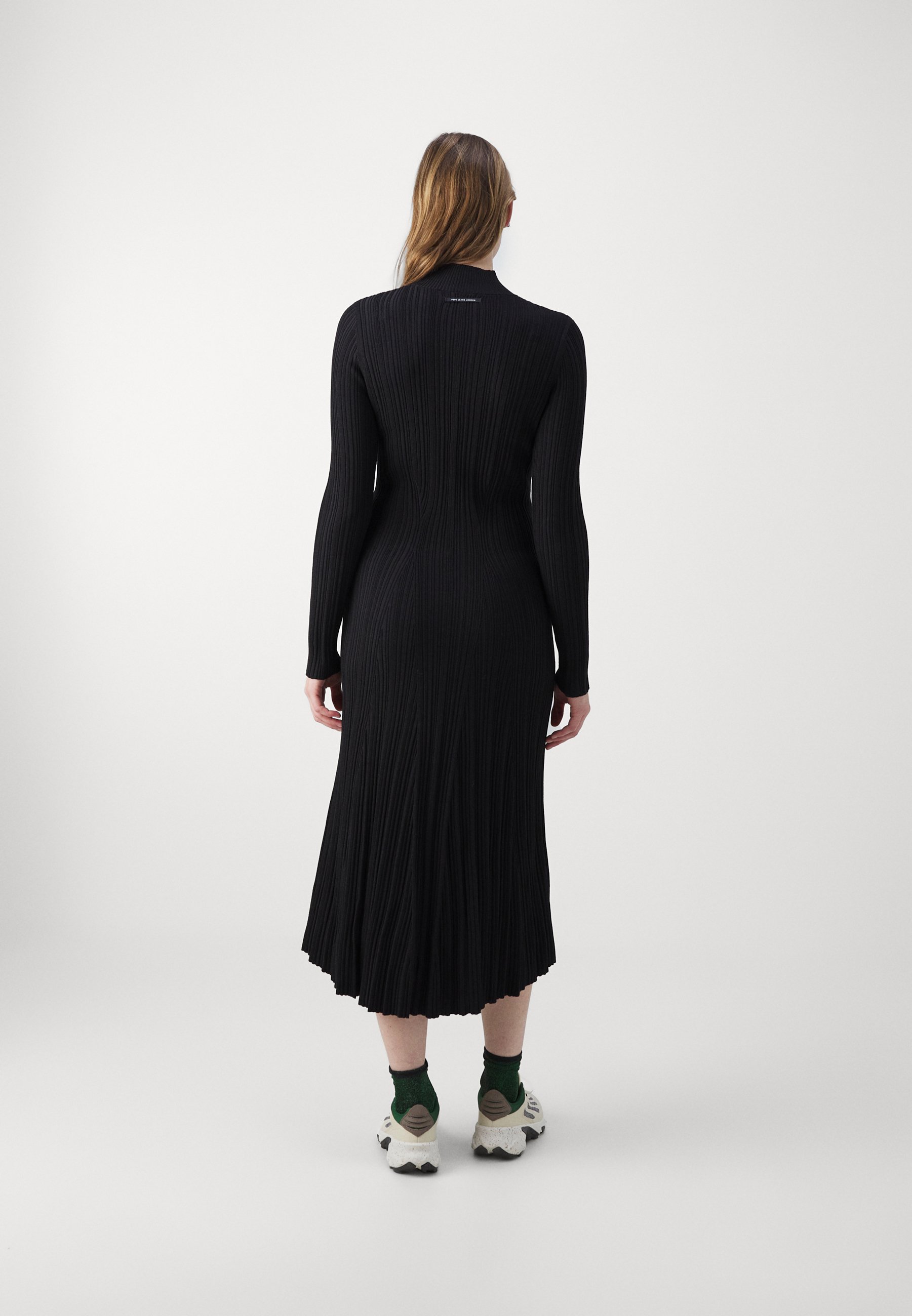 Pepe Jeans Damenkleid Faith – Langärmlig, Langes Rippstrick-Kleid Mit Rollkragen