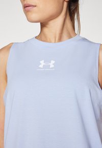Under Armour RIVAL MUSCLE TANK - Top - celeste/white