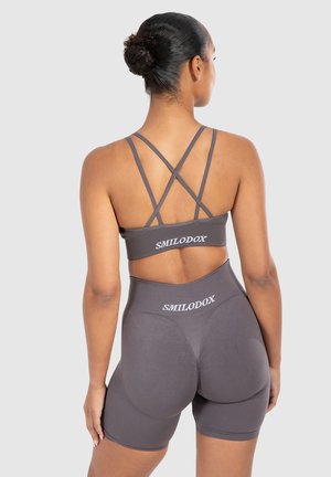 KATRIN CROSS STRAPBACK BH - Light support sports bra - anthrazit