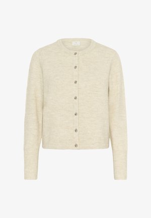 Helebee žaket, mis on valmistatud pehmest kudumist. Omab ümmargust kaelust, pikki varrukaid ja kuut hõbedast nööpi ees.