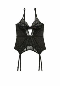 LYNN UNLINED PLUS BUSTIER  PASTEL ROSE TAN - Corset - jet black