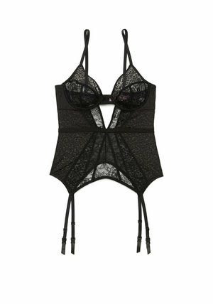 Adore Me LYNN UNLINED PLUS BUSTIER  PASTEL ROSE TAN - Korsage - jet black