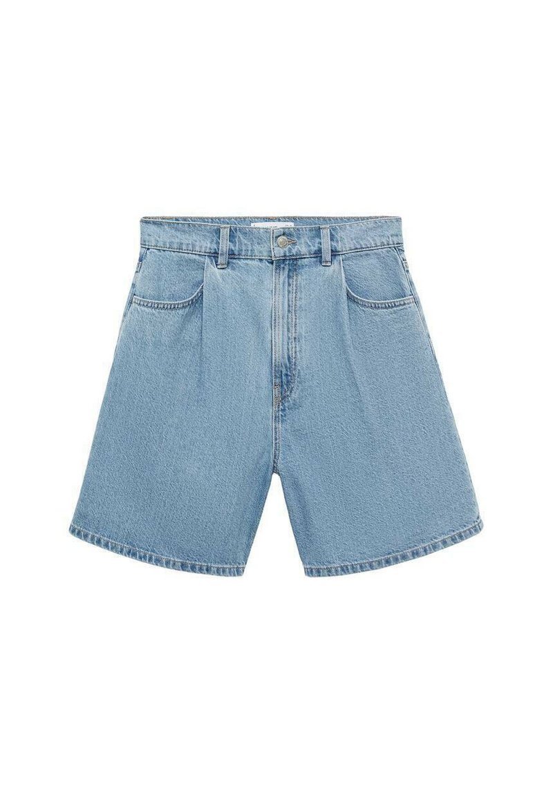 Mango Jeansshort blauw