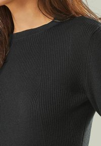 YOU LOOK PERFECT MERINO STRICK HAUSANZUG SET 2 TEILIG - Nachtwäsche Set - black