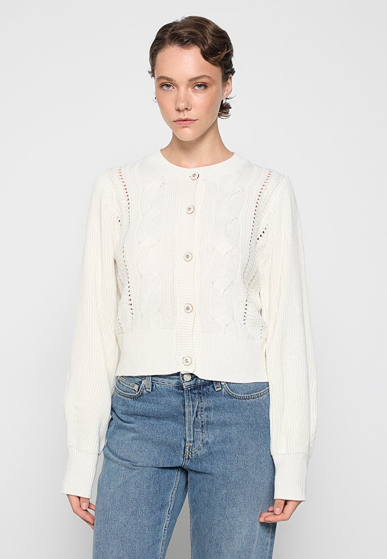 French Connection Strickjacke weiß