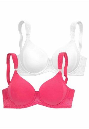 Underwired bra - pink + weiß