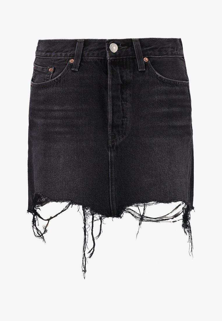 Levi s DECONSTRUCTED SKIRT Denim skirt black denim Zalando