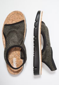 Camper Sandaalit nilkkaremmillä - mottled black