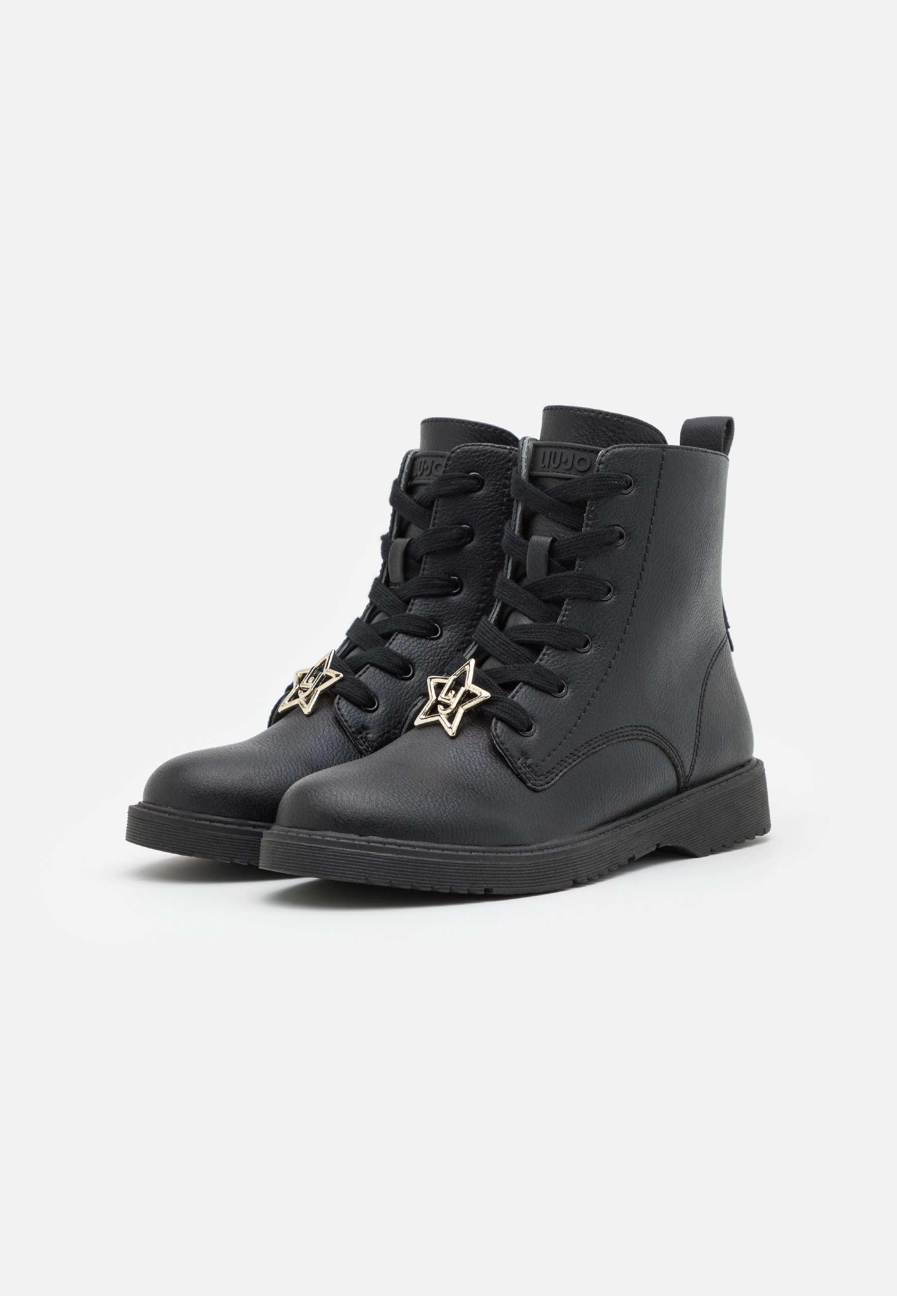 LIU JO PAT 22 BIKER - Stivaletti stringati - black/nero - Zalando.it