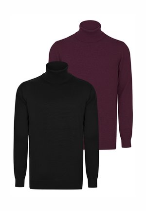 TURTLENECK PACK OF 2 - Strickpullover - bordeaux