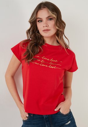 REGULAR FIT - T-shirt imprimé - red